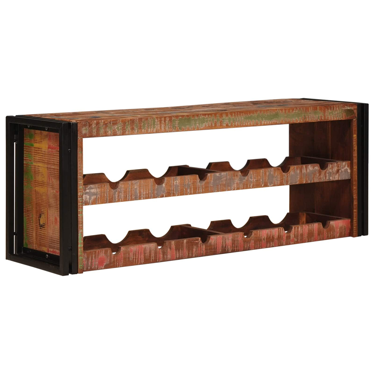 Vinfad Brun 120 x 45 x 33 cm Solid genvundet træ