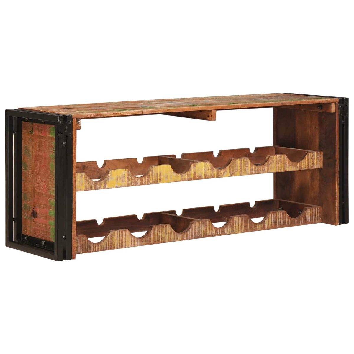 Vinfad Brun 120 x 45 x 33 cm Solid genvundet træ