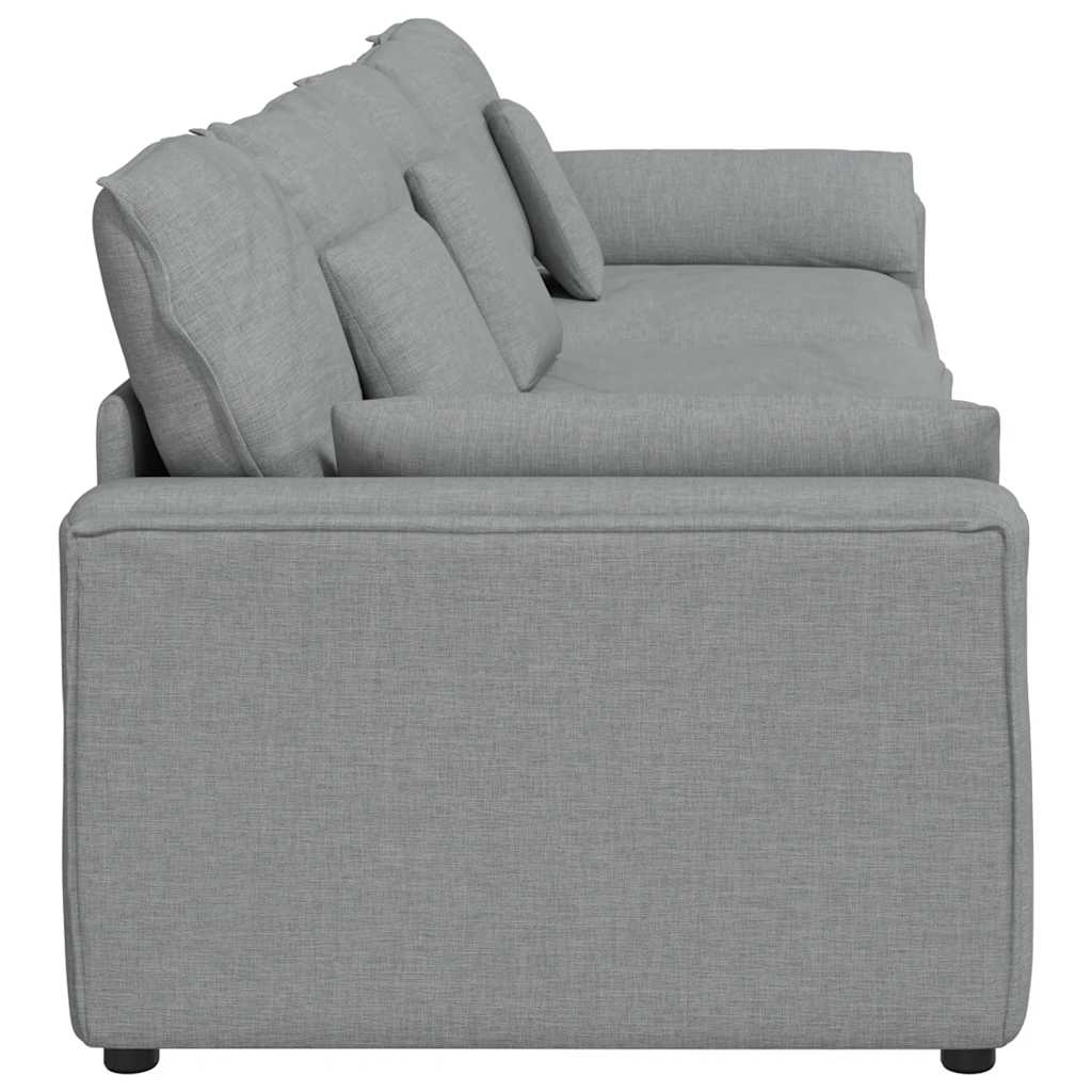 modulsofa med hynder lysegrå