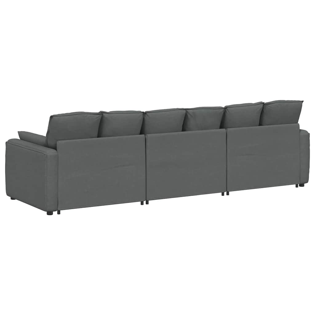modulsofa med hynder mørkegrå
