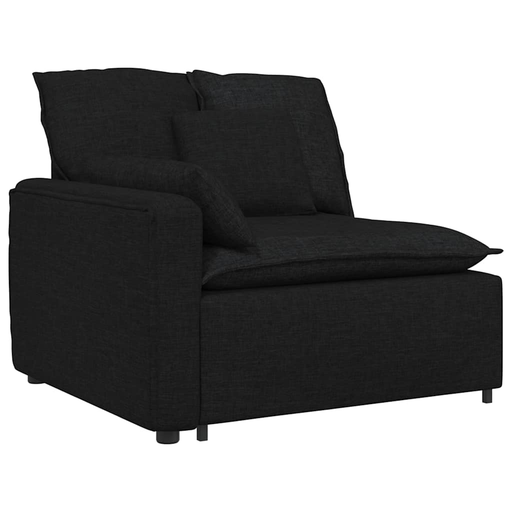 modulsofa med hynder sort