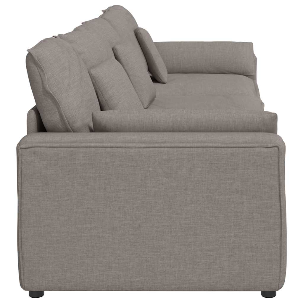 modulsofa med hynder gråbrun