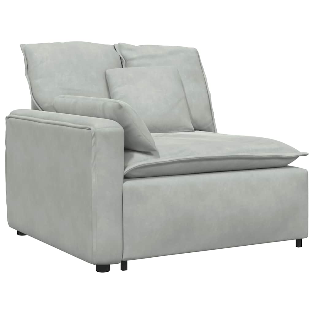 modulsofa med hynder lysegrå