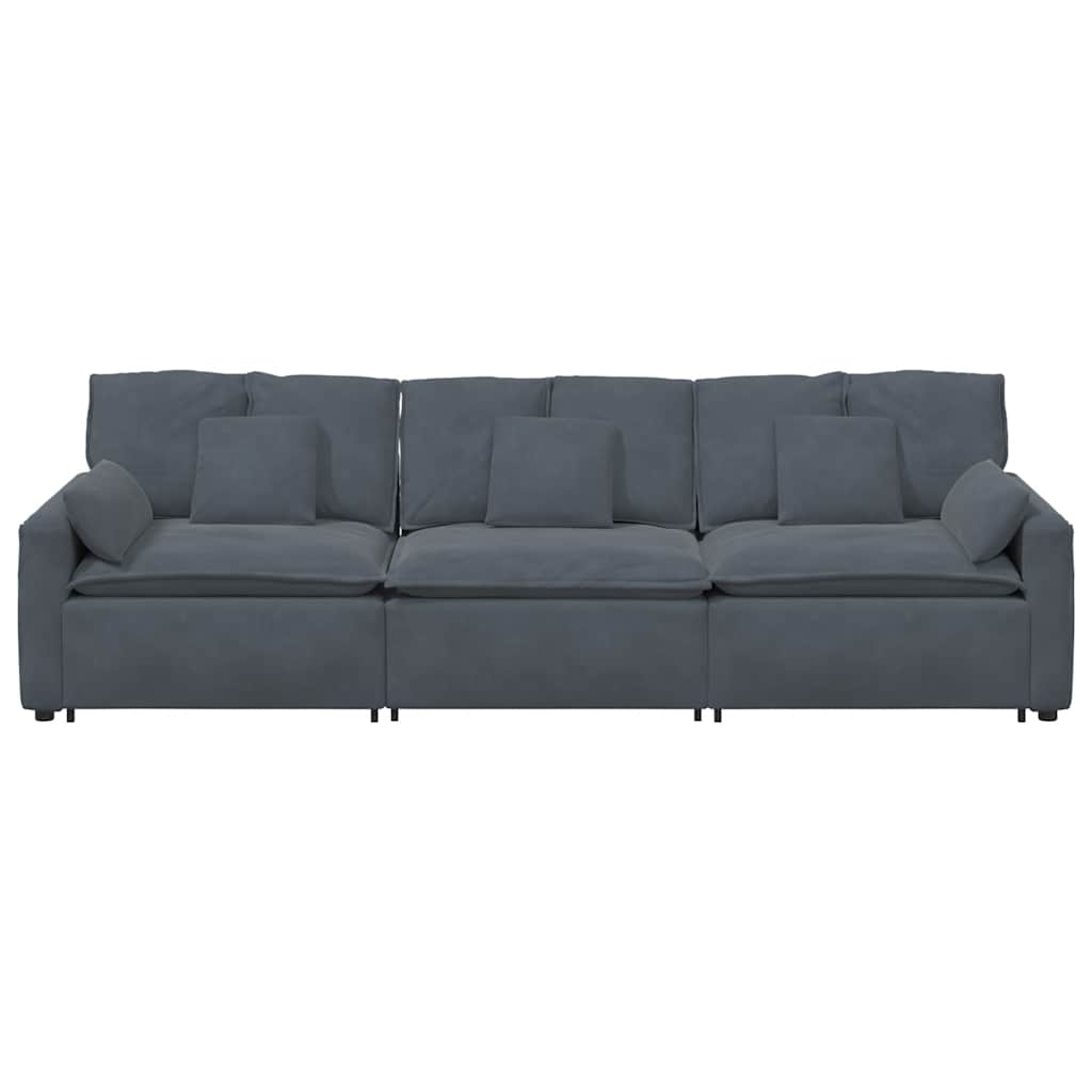 modulsofa med hynder mørkegrå
