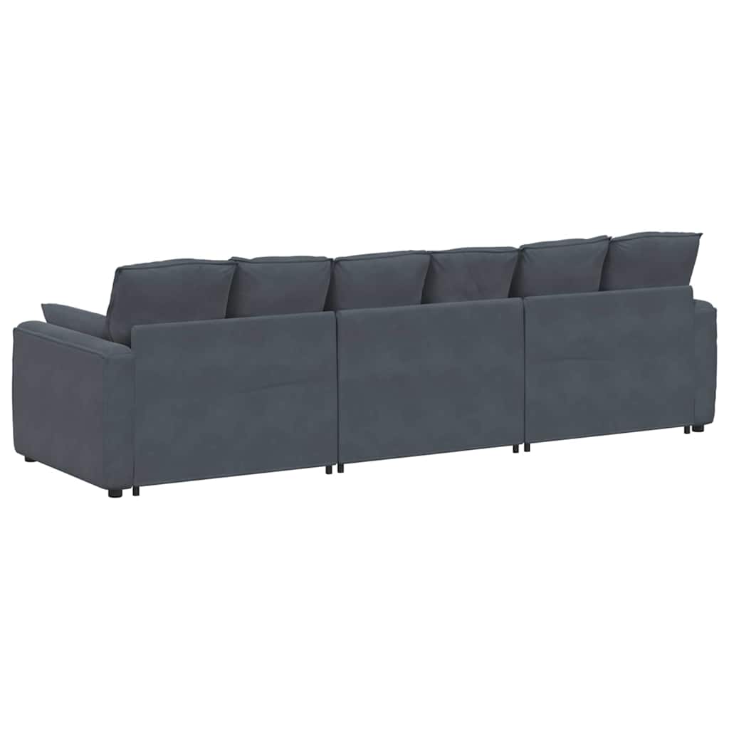 modulsofa med hynder mørkegrå