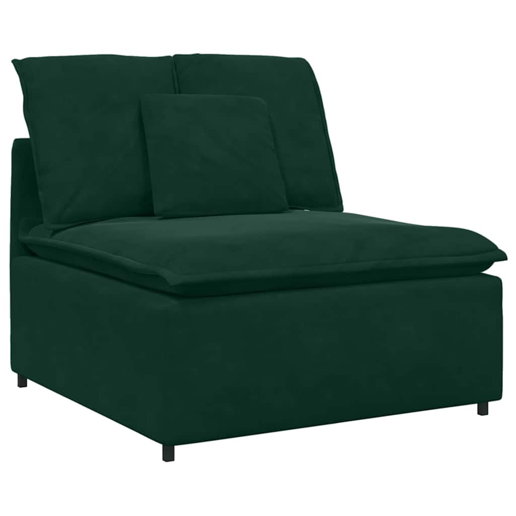 modulsofa med hynder mørkegrøn