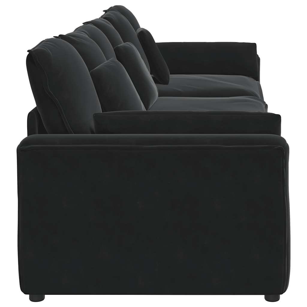 modulsofa med hynder sort