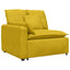 modulsofa med hynder gul