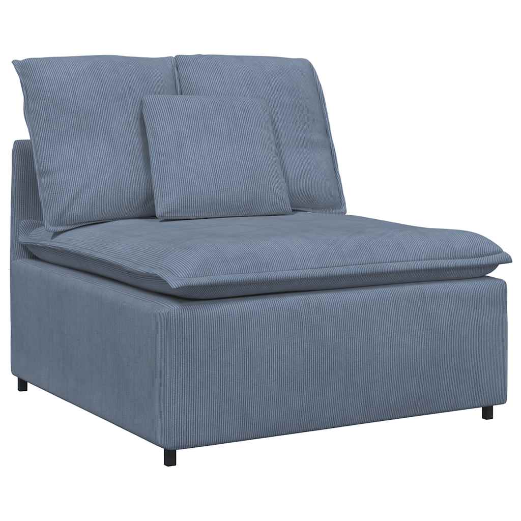 modulsofa med hynder blå