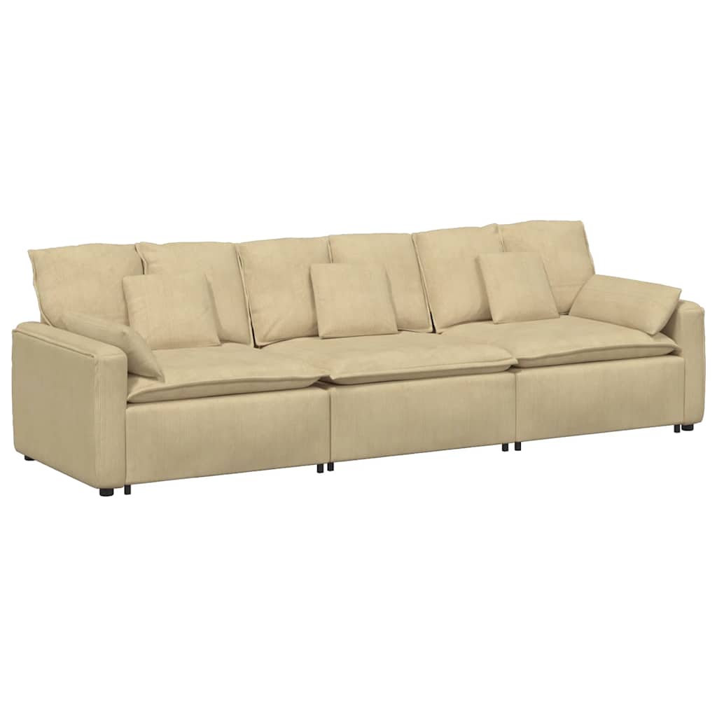modulsofa med hynder grågrøn
