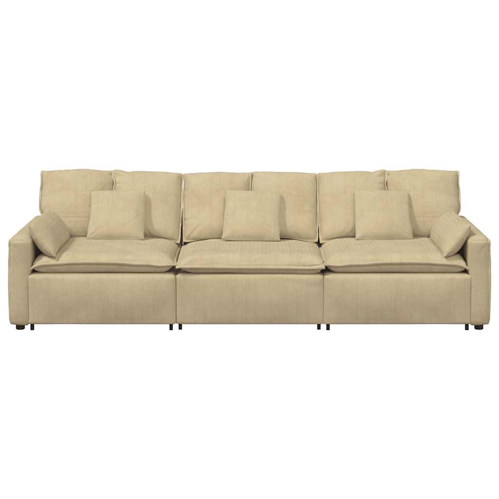 modulsofa med hynder grågrøn