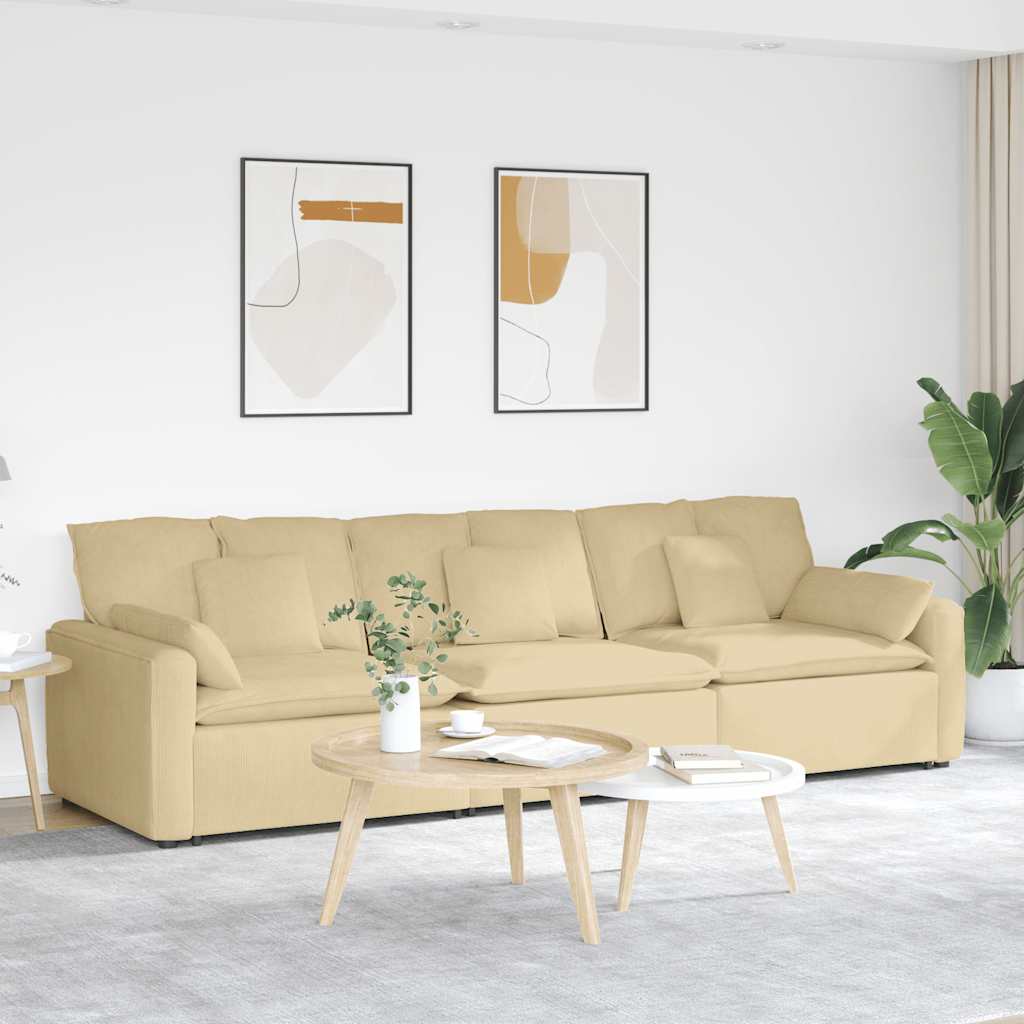 modulsofa med hynder grågrøn