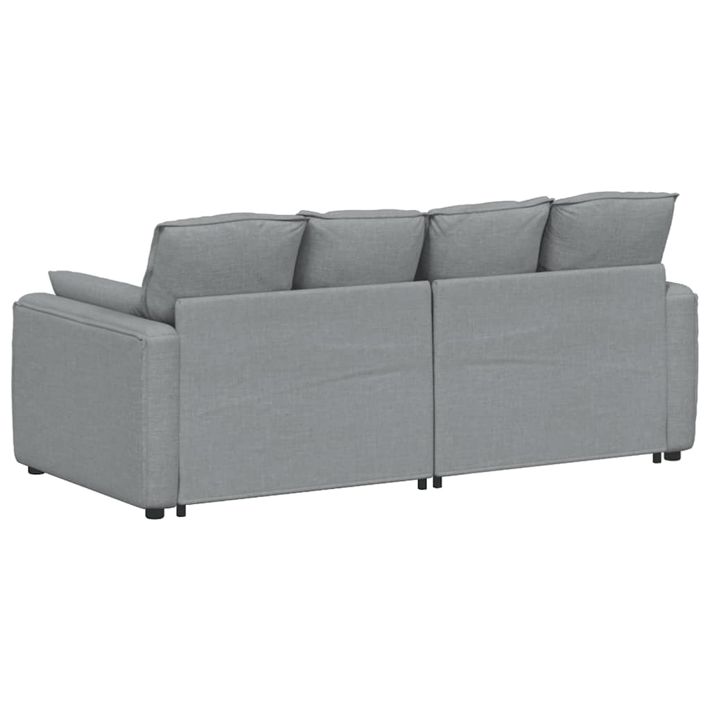 modulsofa med hynder lysegrå