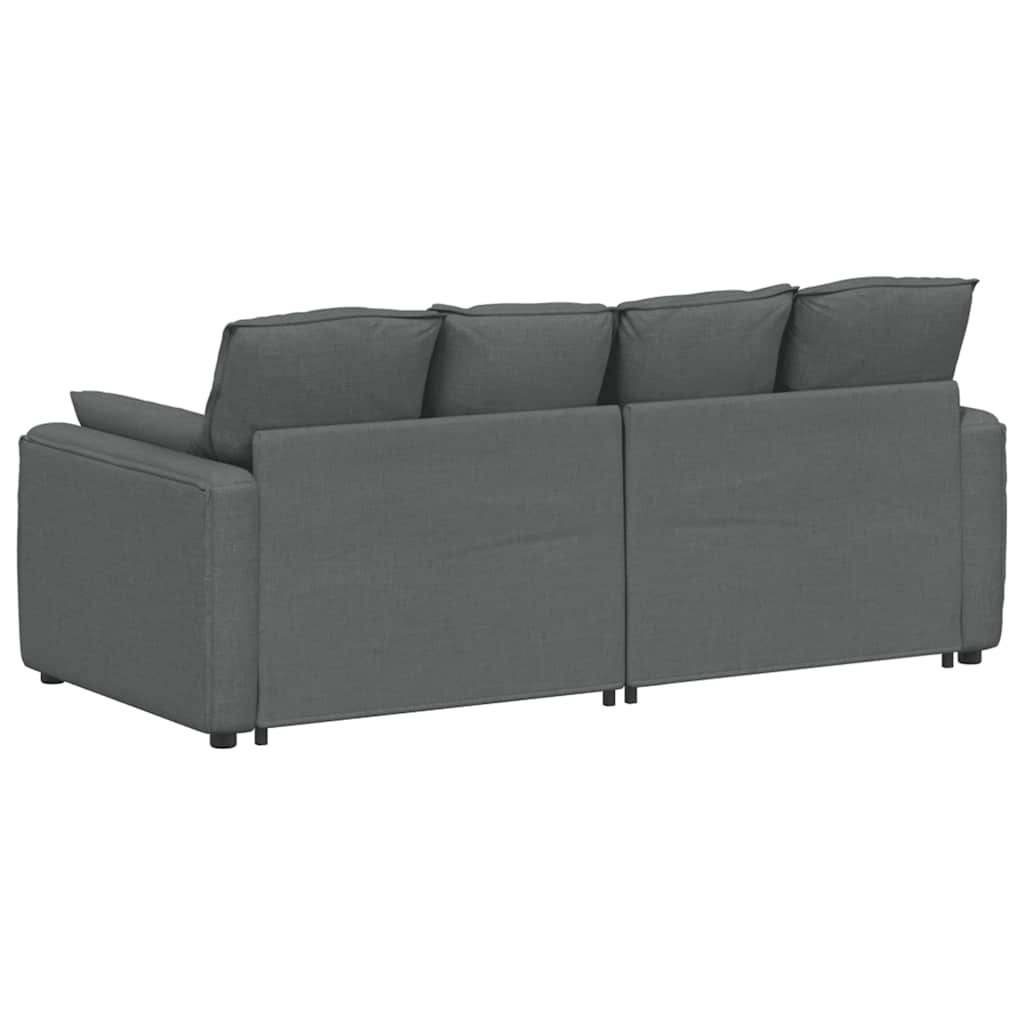 modulsofa med hynder mørkegrå