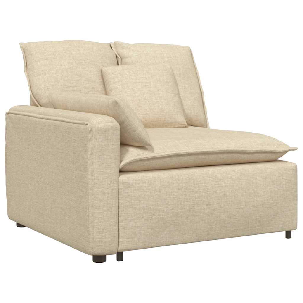 modulsofa med hynder cremefarvet