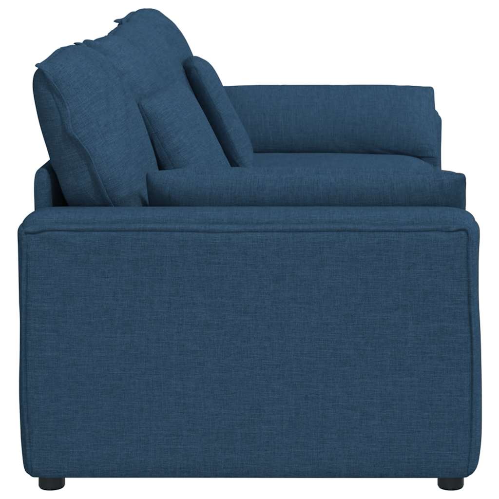 modulsofa med hynder blå