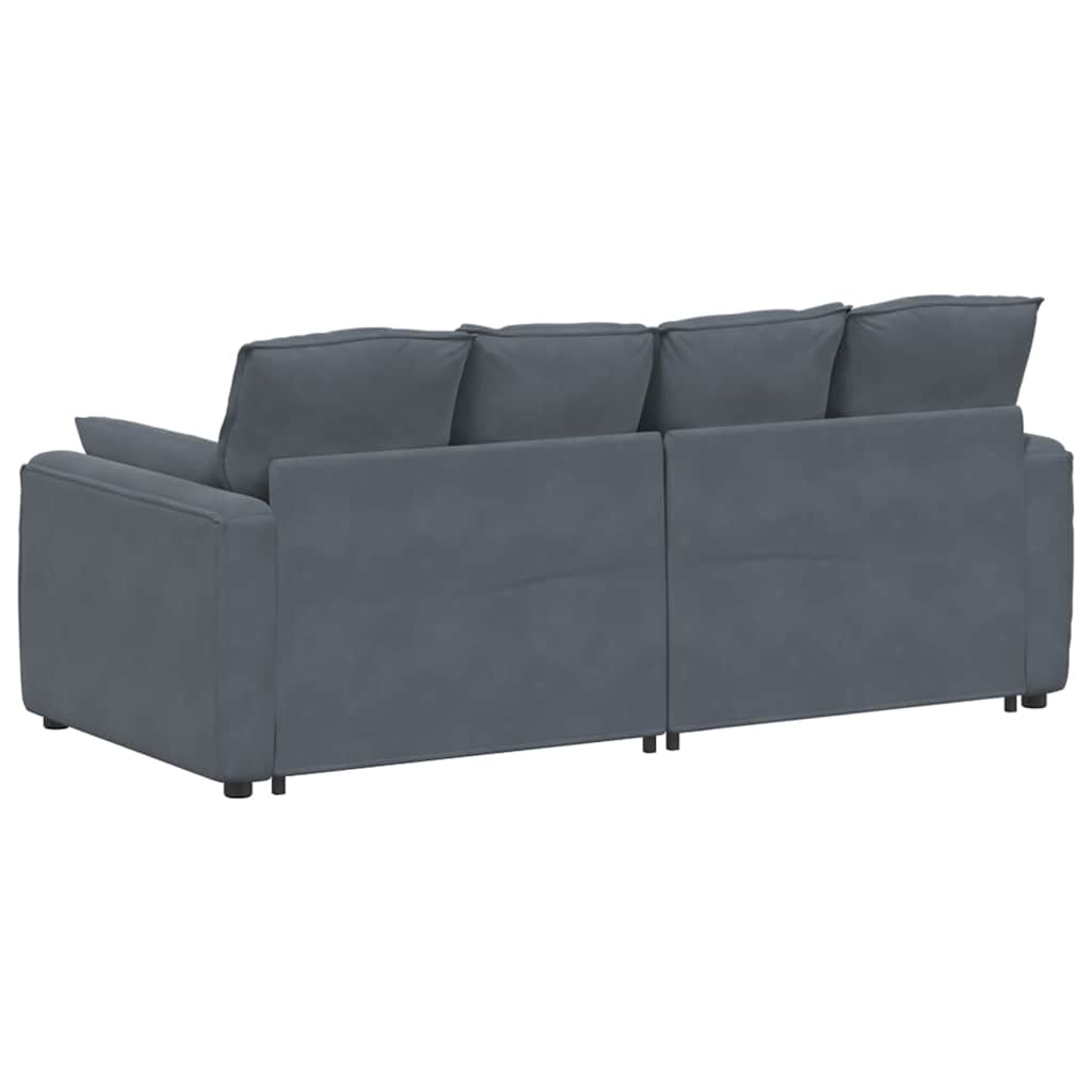 modulsofa med hynder mørkegrå