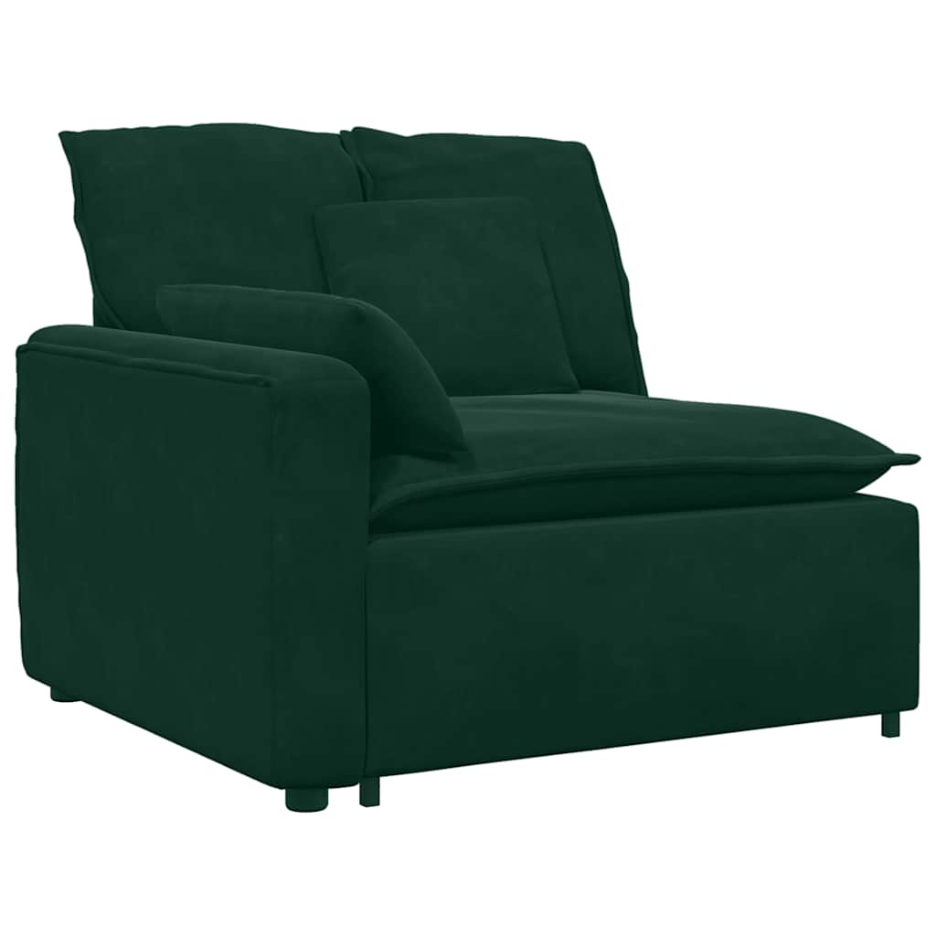 modulsofa med hynder mørkegrøn