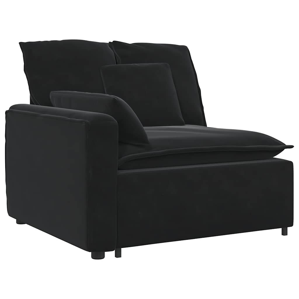 modulsofa med hynder sort