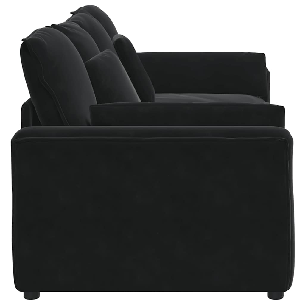 modulsofa med hynder sort