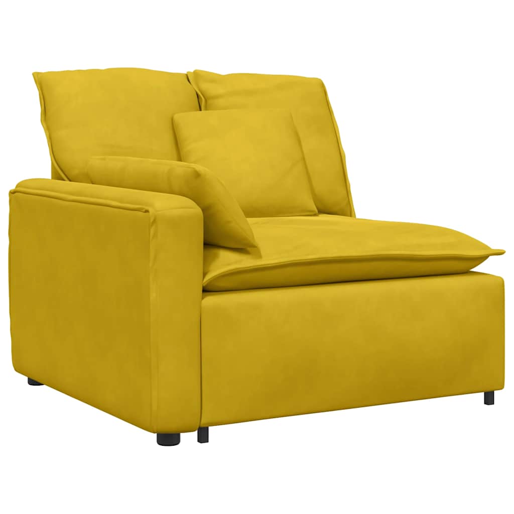 modulsofa med hynder gul