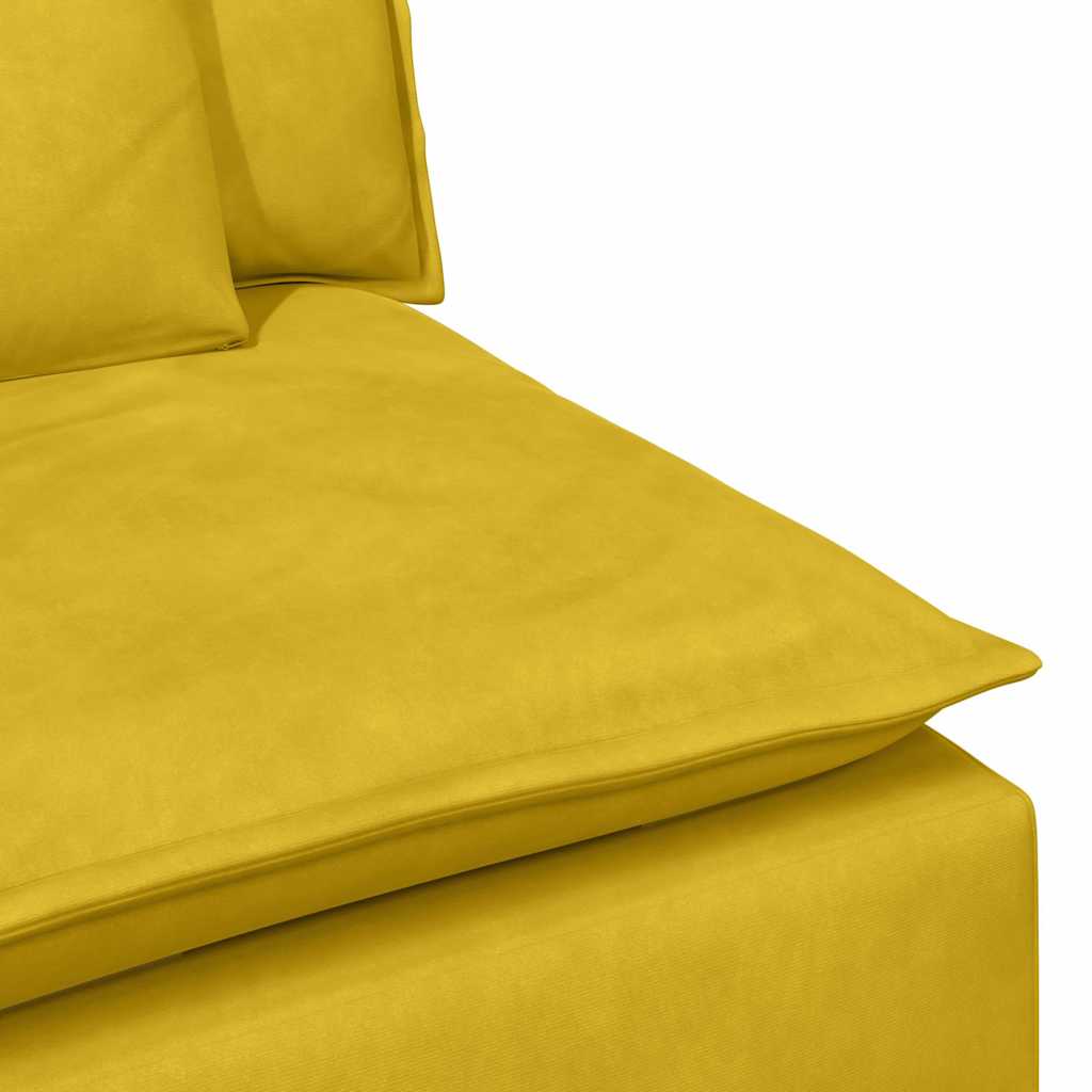 modulsofa med hynder gul