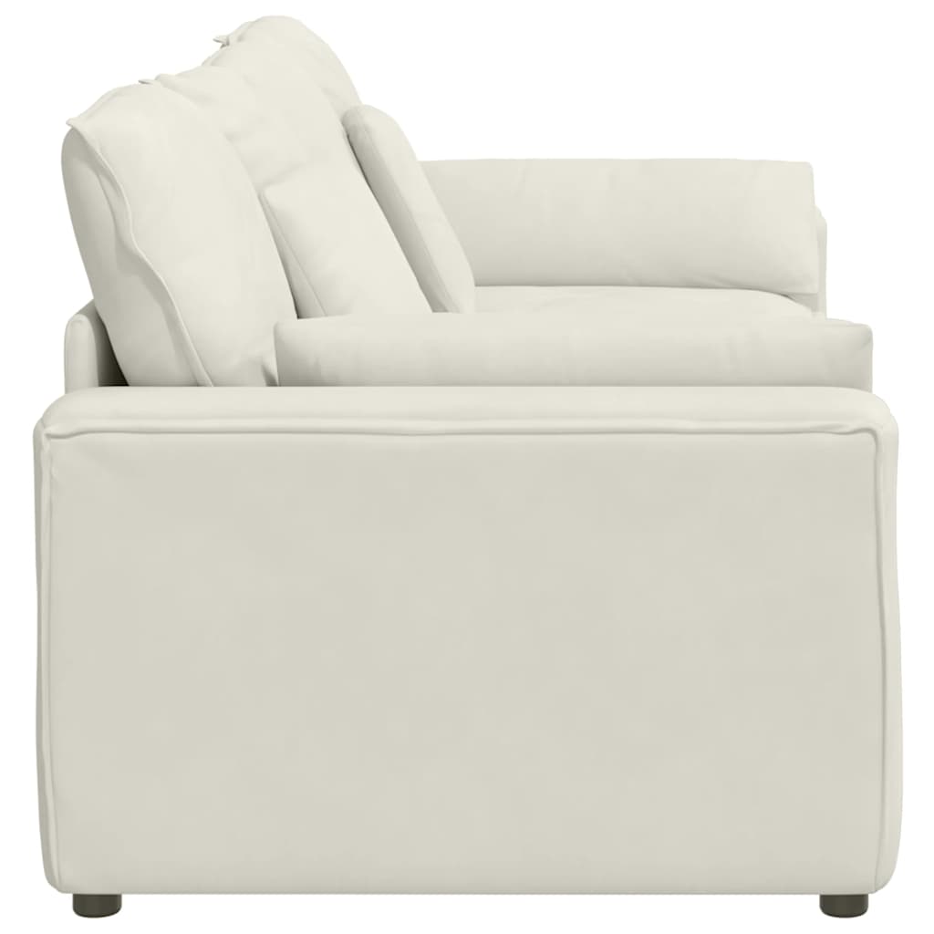 modulsofa med hynder cremefarvet