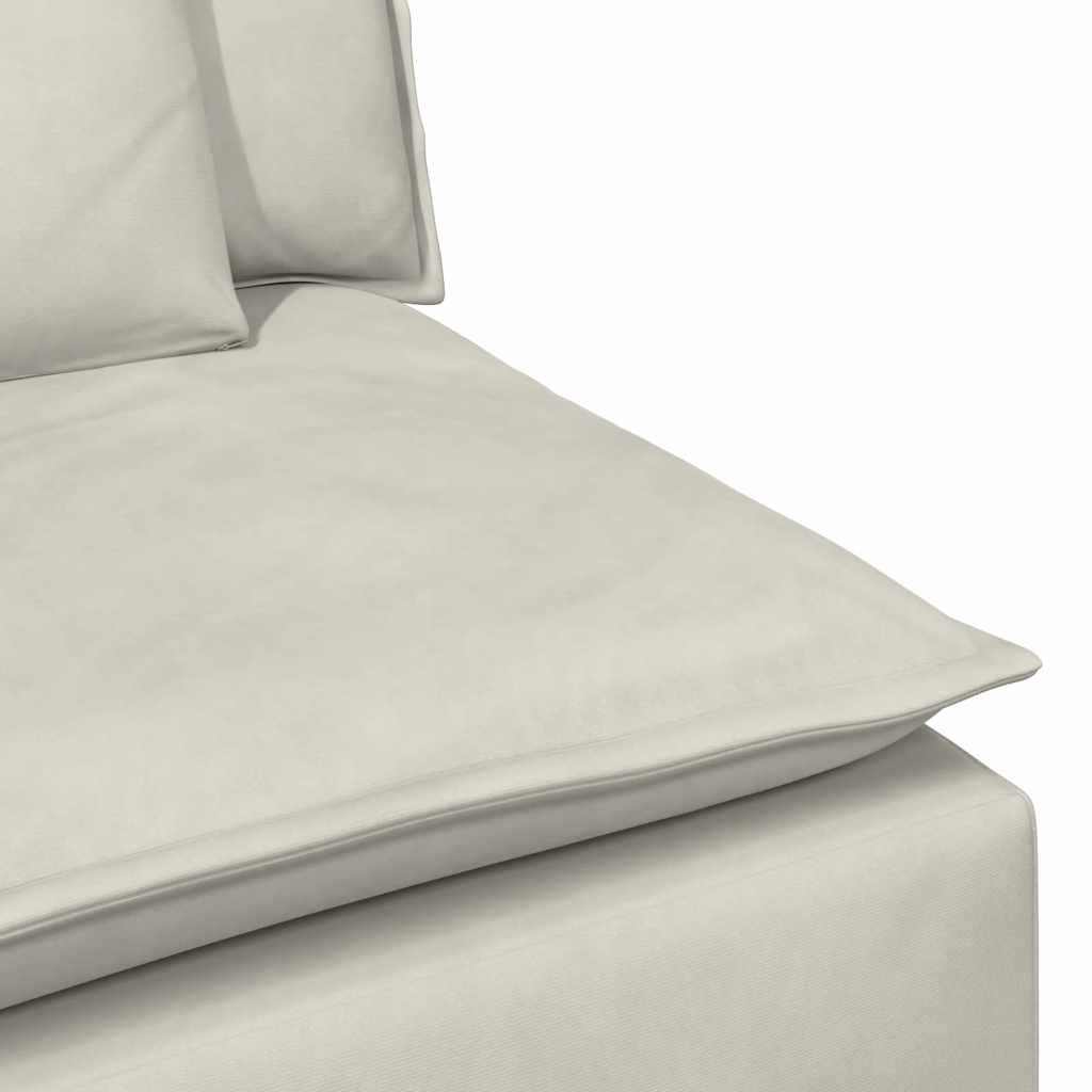 modulsofa med hynder cremefarvet