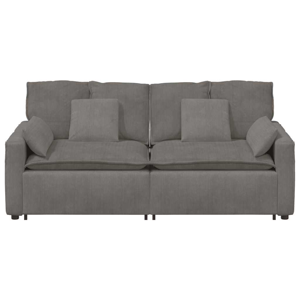modulsofa med hynder lysegrå