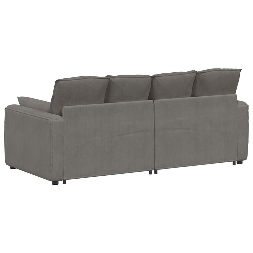 modulsofa med hynder lysegrå