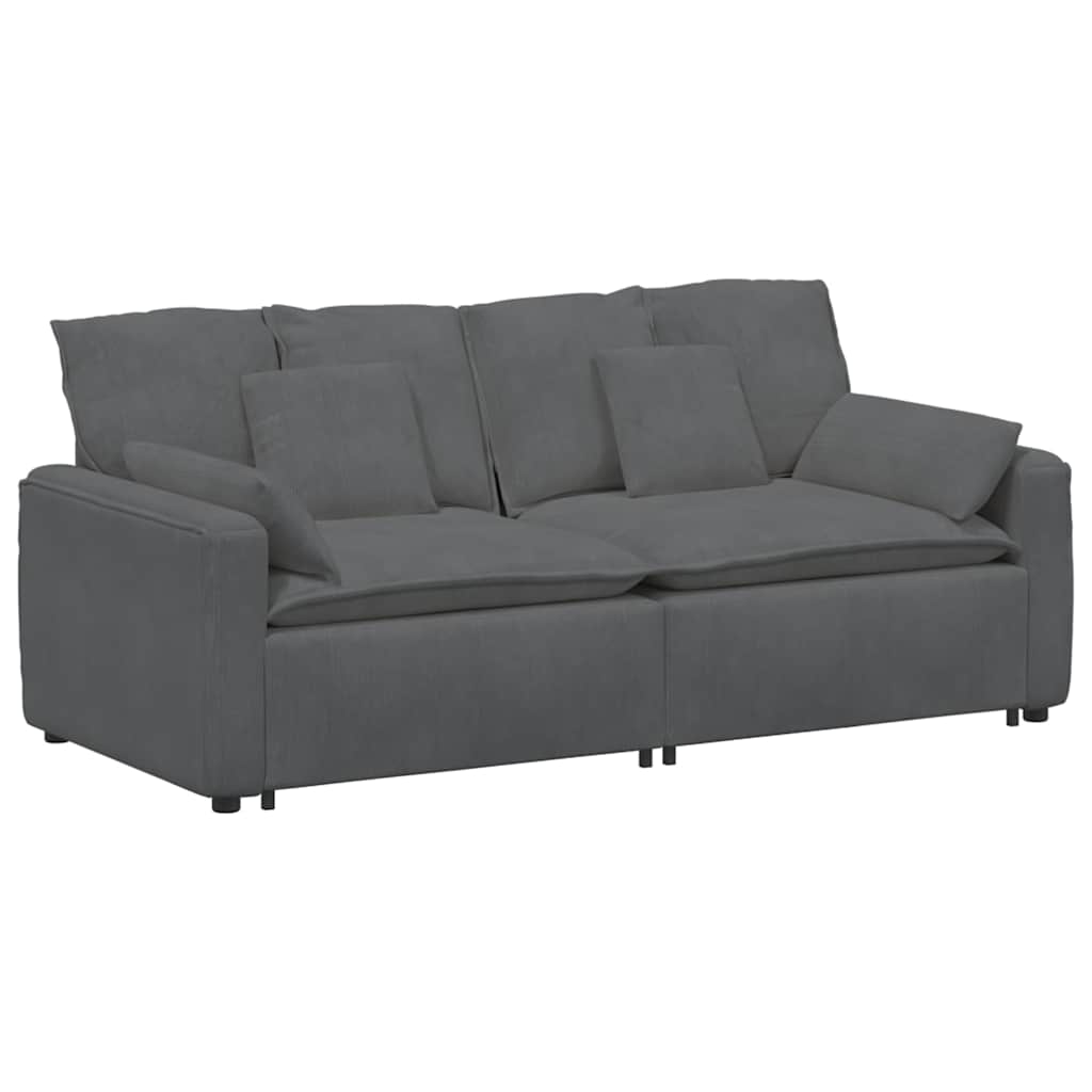 modulsofa med hynder mørkegrå