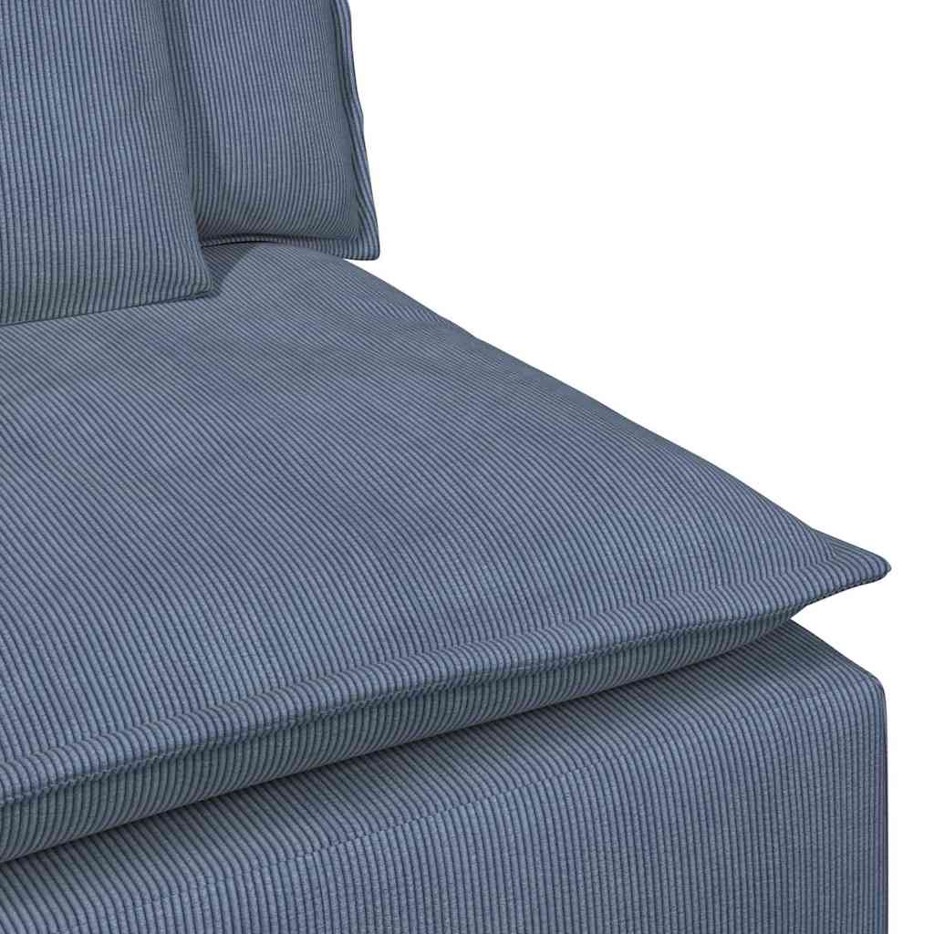 modulsofa med hynder blå