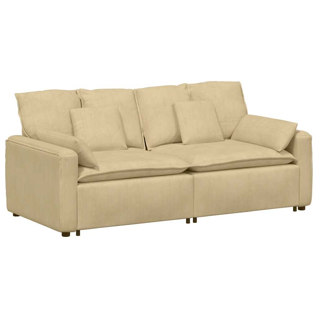 modulsofa med hynder grågrøn