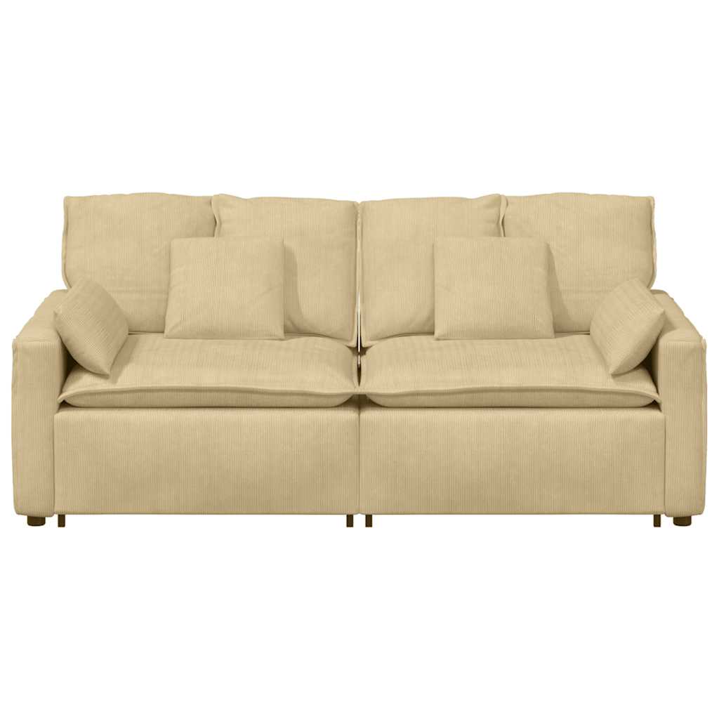 modulsofa med hynder grågrøn