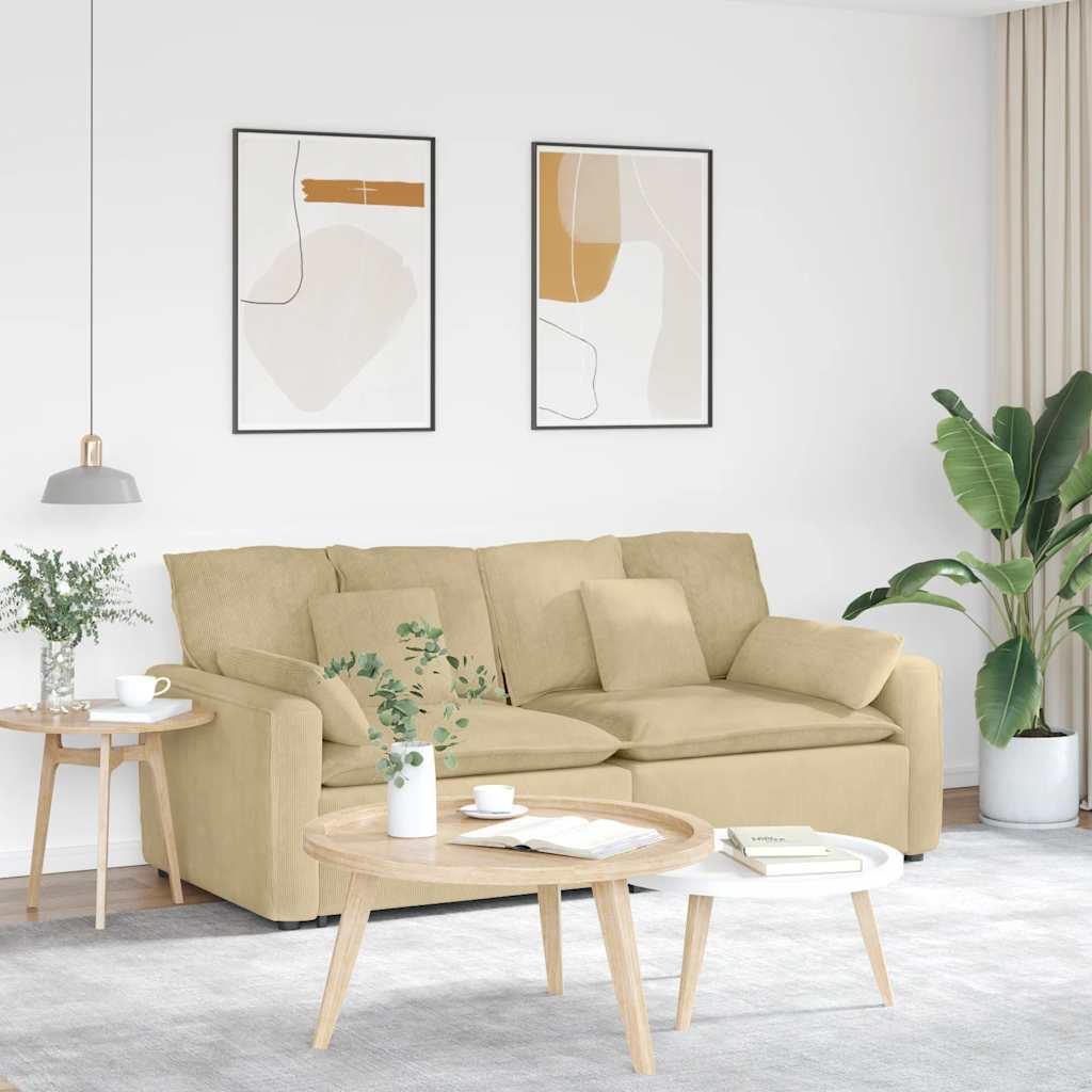 modulsofa med hynder grågrøn