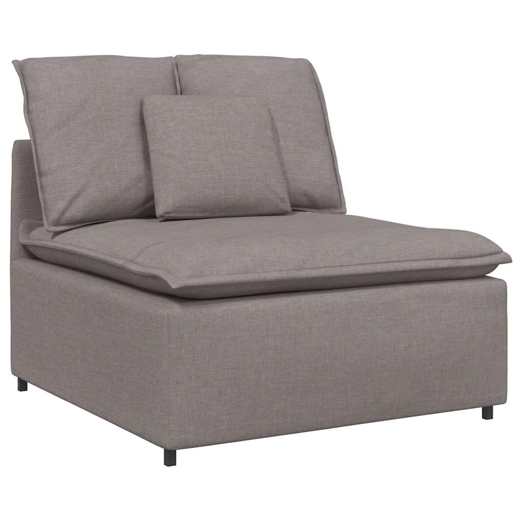 modulsofa med hynder stof gråbrun