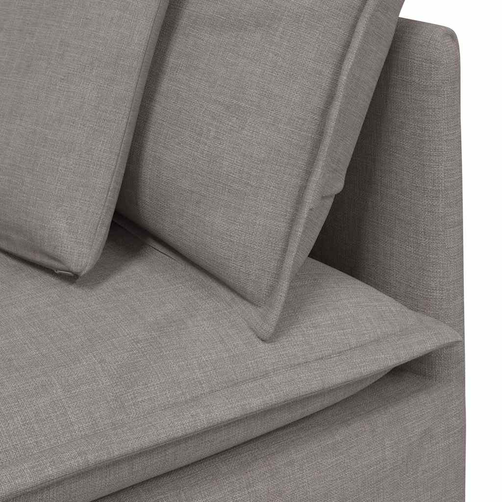 modulsofa med hynder stof gråbrun