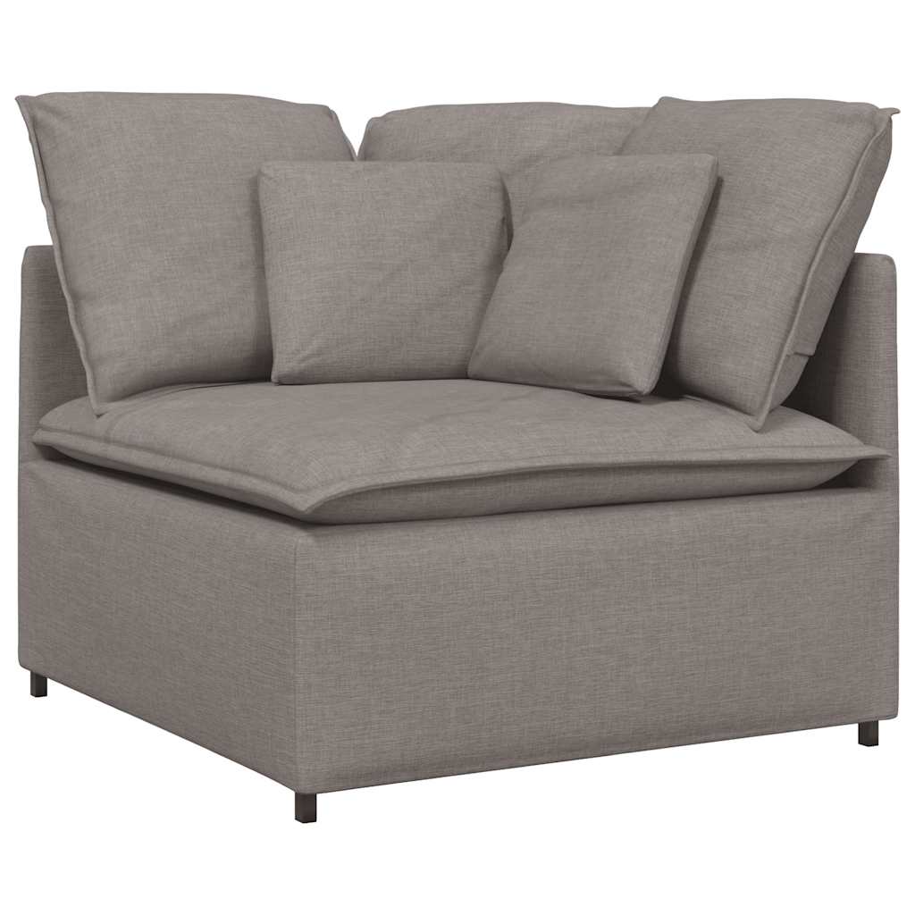 modulsofa med hynder stof gråbrun