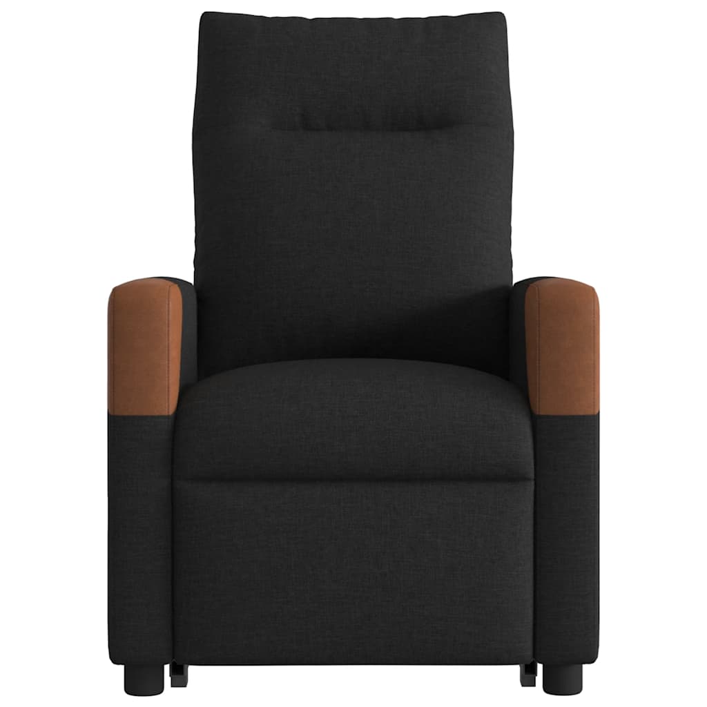 løftestol med massage stof sort