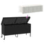 opbevaringsboks med hjul 160x55x75 cm polyrattan sort