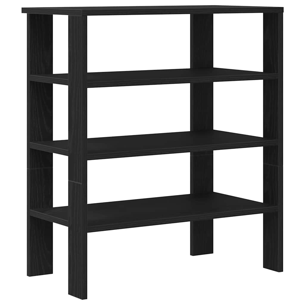 skostativ 61x32x70 cm konstrueret træ sort