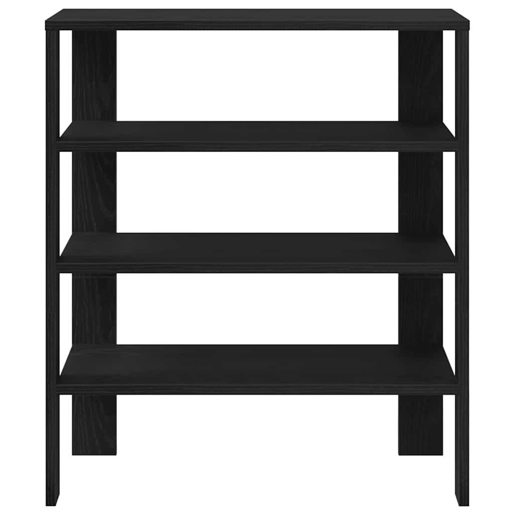 skostativ 61x32x70 cm konstrueret træ sort