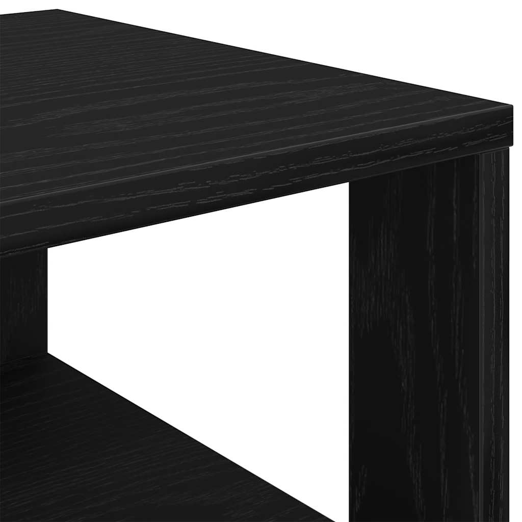 skostativ 61x32x70 cm konstrueret træ sort