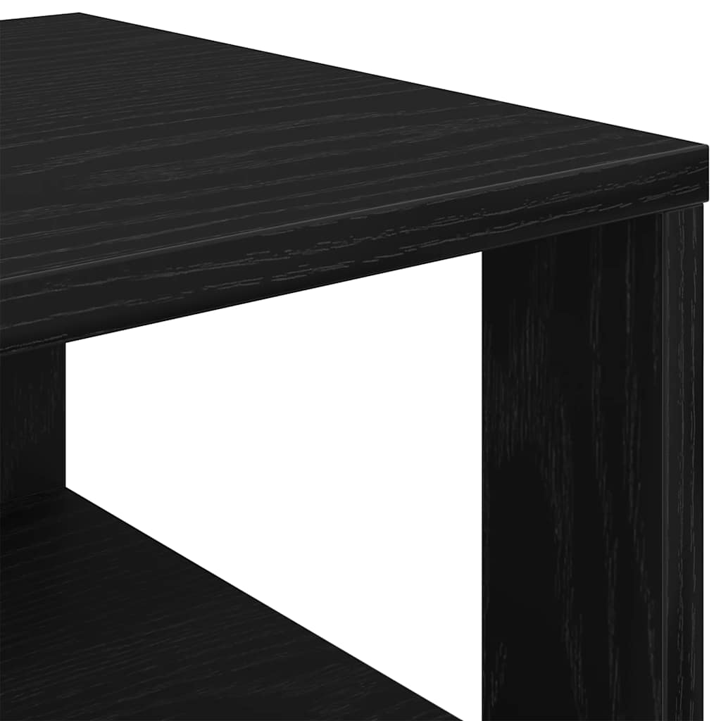 skostativ 61x32x87,5 cm konstrueret træ sort