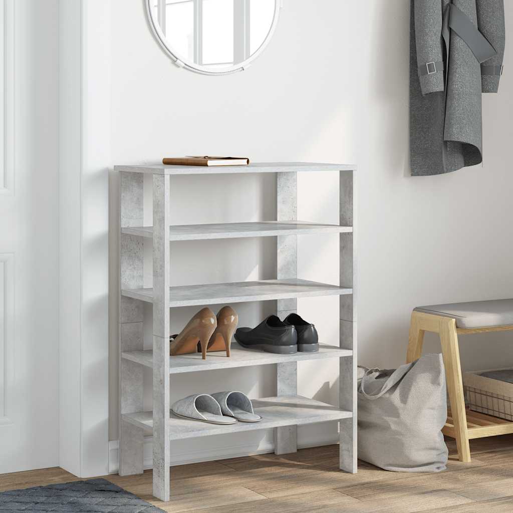 skoreol 61x32x87,5 cm konstrueret træ betongrå