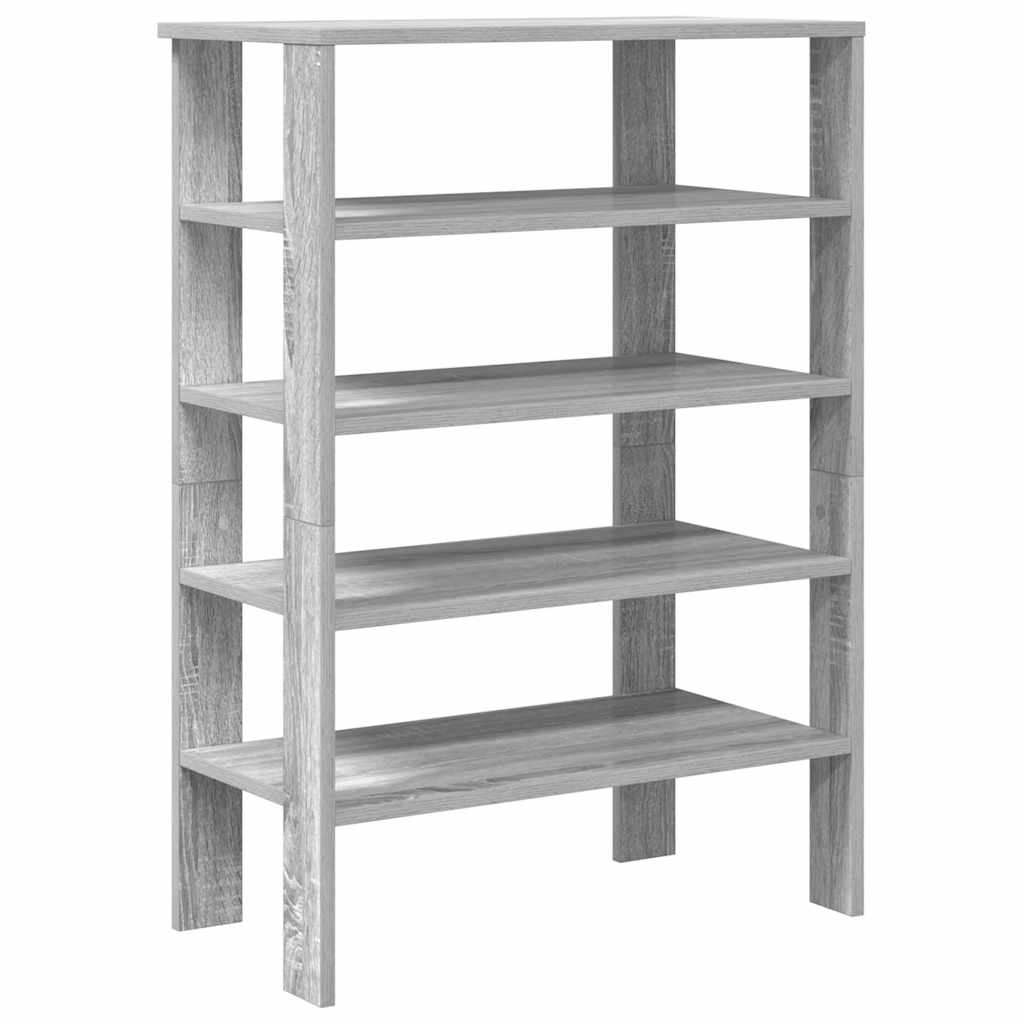 skoreol 61x32x87,5 cm konstrueret træ grå sonoma-eg