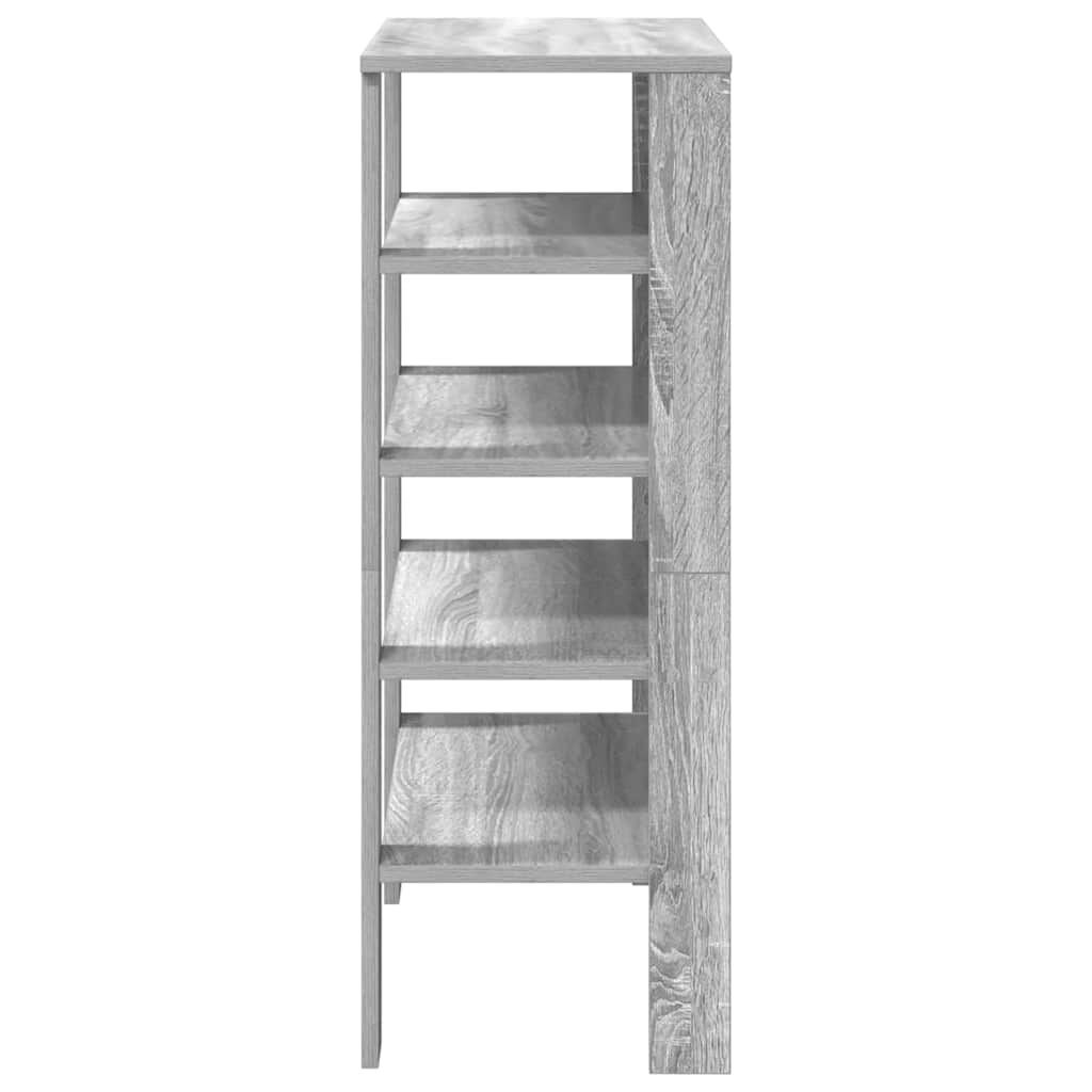 skoreol 61x32x87,5 cm konstrueret træ grå sonoma-eg