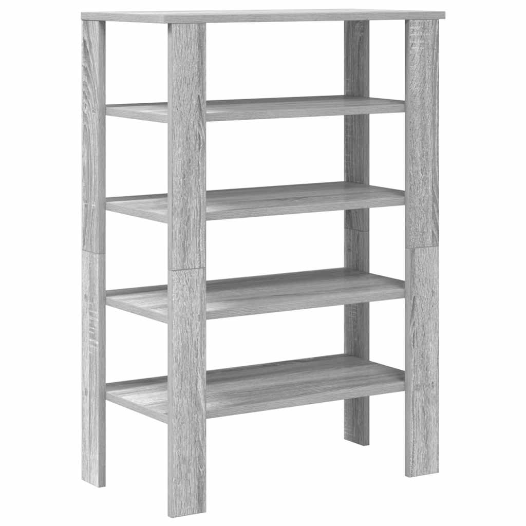 skoreol 61x32x87,5 cm konstrueret træ grå sonoma-eg