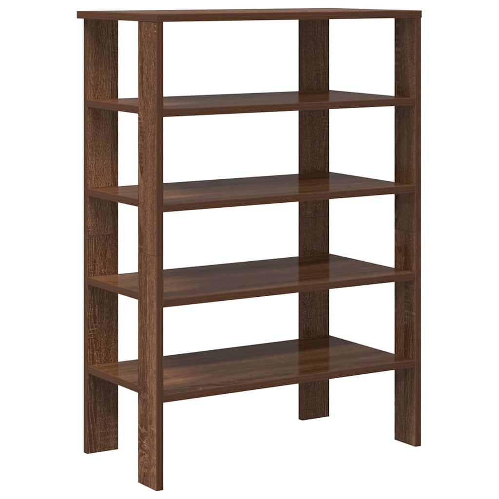 skoreol 61x32x87,5 cm konstrueret træ brun egetræsfarve