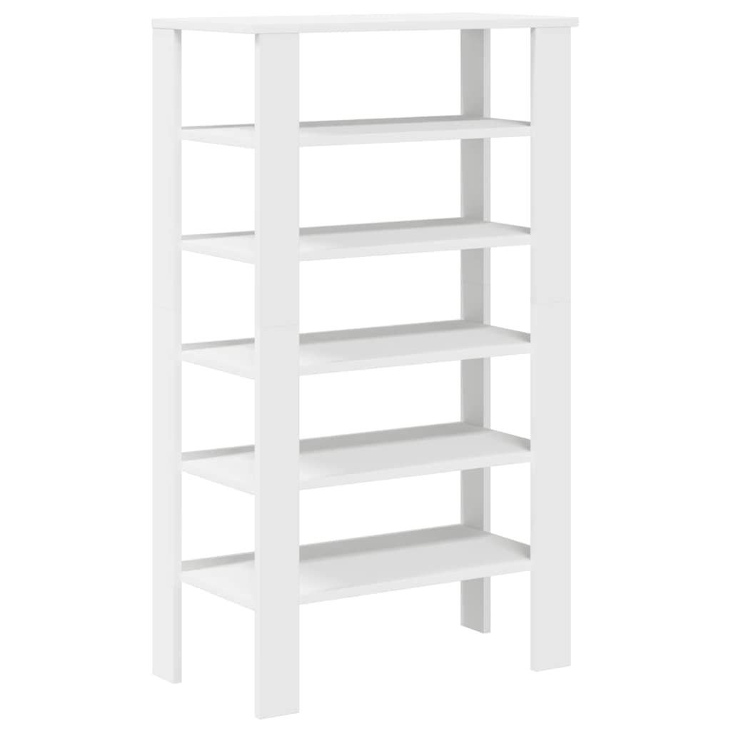skoreol 61x32x105 cm konstrueret træ hvid